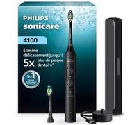 Philips Brosse à dents électrique Sonicare 4100 HX4044/52 – capteur de pression, 21j, noir