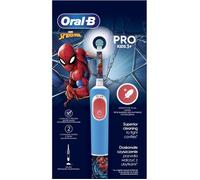 Brosse à dents électrique pour enfants - ORAL-B - Spiderman - Modèle D103 Vitality PRO Enfants - Bleu