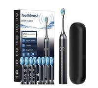Brosse à dents électrique pour voyage, rechargeable avec étui, 40 000 VPM, charge rapide, 3 heures, 180 jours, minuteur