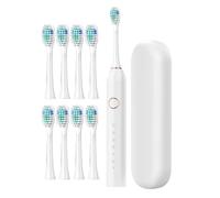 Brosse à dents électrique rechargeable - 40 000 VPM Dents Brosse | 6 modes de nettoyage, nettoyage en profondeur pour adultes, batterie longue durée 180 jours, étui de voyage inclus, pinceau D