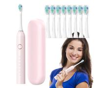 Brosse à dents électrique rechargeable - Autonomie de la batterie de 180 jours, 6 modes de brossage, moteur haute fréquence de 40 000 VPM, design étanche, minuterie de 2 minutes