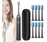 Brosse À Dents Électrique Rechargeable Brosse À Dents Électrique Puissante Brosse À Dents Avec Étui De Voyage Brosse À Dents Électrique Portable Brosse À Dents Électrique Sonique Modes De Nettoyage