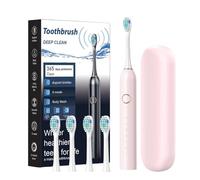 Brosse à dents électrique rechargeable - Brosse sonore ABS, puissant système d'élimination de la de blanchiment | 6 mode à dents propre en profondeur pour adultes adolescents voyageurs p
