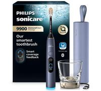 Brosse à dents électrique rechargeable Philips Sonicare DiamondClean 9900 Prestige HX9813/98 Bleue SenseIQ 62 000 mouvements/min 5 modes Quadpacer