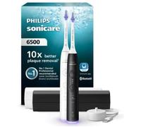 Brosse à dents électrique sonique double manche - PHILIPS - HX7419/01 - Série 6500 - blanc et noir - Bluetooth