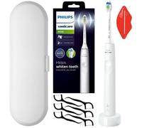 Brosse à dents électrique sonique - PHILIPS - Sonicare 4100 HX3681/33 - Blanc - 2 modes - Étui