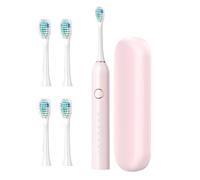 Brosse à Dents Électrique Sonique pour Adulte - Nettoyage en Profondeur Brosse à Dents Rechargeable 40 000 VPM | Kit de Soin Bucco-Dentaire | 6 Modes, Minuterie, 8 Têtes Étui de Voyage, Étanche