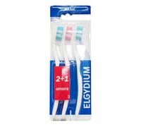 Elgydium Brosse à dents Basic Souple – Lot de 3