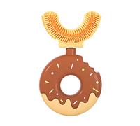 Brosse À Dents En Forme De U Pour Enfants, brosse à dent enfant manuelle avec poils en silicone, U- Forme Brosses à Dents à 360 degrés Nettoyage Complet pour Enfants de 2 à 12 ans