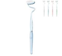 Brosse à dents en S, enveloppe à poils doux multifonctionnels autour de la brosse à dents sensorielle Nettoyage en profondeur pour la langue,Brosse verticale scientifique Soins complets (Blue)