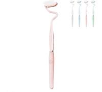 Brosse à dents en S, enveloppe à poils doux multifonctionnels autour de la brosse à dents sensorielle Nettoyage en profondeur pour la langue,Brosse verticale scientifique Soins complets (Pink)