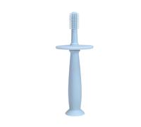 Brosse à dents en silicone - Brosse d'entraînement à 360° 100 % silicone de qualité alimentaire, base d'aspiration Gomme pour nourrissons Teether masseur, brosse à dents d'entraînement Soft Bristle |