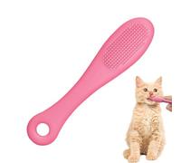 Brosse à dents en silicone pour chat - Brosse à dents en silicone souple pour le soin buccal des chats - Nettoyage doux de l'étain pour chat - Dites adieu aux problèmes oraux avec la brosse à dents