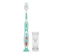 Brosse à dents enfant 3-5 ans - Ventouse & sablier Vert