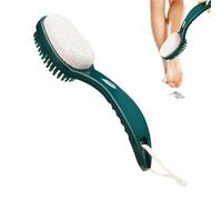 Brosse à dents et pierre ponce - Outil 2 en 1 pour exfoliation délicate, traitement des talons et appels d'élimination | Accessoires de bain confortables pour hommes et femmes, brosse de douche avec