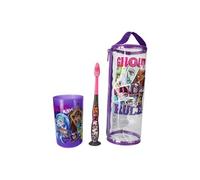 Brosse à dents plus Gobelet plus Trousse - Kit Enfant - Monster High Violet