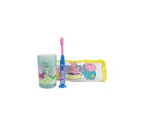 Brosse à dents plus Gobelet plus Trousse - Kit Enfant - Peppa Pig Jaune