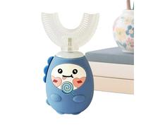 Brosse à dents Kids U - Matériau en silicone ABS, conception de brosse en forme de U, outil de nettoyage électrique, panneau de fonctions à 3 modes | Pour garçons filles âgés de 2 à 12 ans, ma
