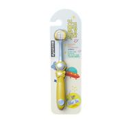 Brosse à dents manuelle à 3 côtés - Élégante, polyvalente, de qualité supérieure, robuste, design astronaute, enveloppement de voyage à trois poils, autour des, filles, amis élégants