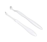 Brosse à Dents Matelassée, Brosse de Nettoyage de Support de Dents de Sagesse, Brosse Orthodontique de Nettoyage de Tache Brosse Interdentaire de Soin Buccal Blanc