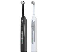 Brosse à dents oscillante avec capteur de pression et étui de voyage stérilisation UV, design autobloquant, lumière de rappel LED et poils DuPont.