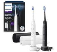 Brosse à dents - PHILIPS - HX7429/02 - Sonicare - Double manche Serie 7100 - Blanc & Noir - Eléctrique