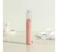 Brosse à dents pliable de voyage avec récipient à pâtes Soft (rose) | Compartiment à pâtes intégré, design pliable, tête de protection hygiénique, poils doux, peu encombrant