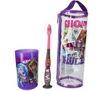 Brosse à dents plus Gobelet plus Trousse - Kit Enfant - Monster High Violet