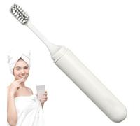 Brosse à dents portable | Petite brosse à dents pliable pour voyage, camping, travail à poils doux avec tête amovible, outils de nettoyage portables pour voyage, randonnée, camping, travail