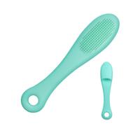 Brosse à dents portable réutilisable en silicone pour animal domestique | Brosse à dents facile à nettoyer, douce et douce, soin des dents et des gencives, massage, sûre, légère, voyage pour chiens