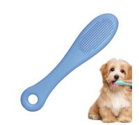 Brosse à dents portable réutilisable en silicone pour animal domestique | Brosse à dents facile à nettoyer, douce et douce, soin des dents et des gencives, massage, sûre, légère, voyage pour chiens