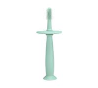 Brosse à dents pour bébé - Silicone souple de qualité alimentaire, tête poils 360 degrés, base ventouse debout, bouclier sécurité flexible | Outil formation sur les soins bucco-dentaires nouveaux pare