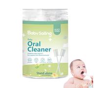 Brosse À Dents Pour Bébés Avec Gaze - Nettoyant Langue | Brosse À Gomme En Coton Et Manche En Papier, Hygiène Buccale 0-3 Ans Avec Sutures Serrées, 30 Pièces Jetables Pour La Maison Et Les Voyages, 7,