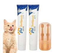 Brosse à dents pour chien, brosse à dents avec étui de rangement, dentifrice parfumé pour chiot et chaton | Nécessités pour chiots pour animaux de compagnie, hôpital, maison, abri pour animaux de