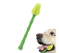 Brosse à dents pour chien - Brosse de nettoyage des dents de chien | Brosses en silicone souple pour un nettoyage en profondeur des dent et dess gencives | Conception à double tête pourr animaux de co