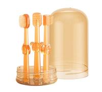 Brosse à dents pour chien - Brosse de toilettage pour animaux de compagnie - Outil de toilettage 3 pièces pour la bouche et la langue des chiots ainsi que des races petites, moyennes et