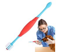 Brosse À Dents Pour Chien | Brosse Double Tête Pour Hygiène Dentaire Canine - Accessoire De Soins Santé Animaux Multi-Pets Pour Maison Voyage Extérieur Toilettage Baignade