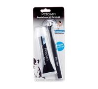 Brosse à dents pour chien doubles têtes Petosan Noir 7/15 kg
