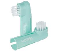 Brosse à dents pour chien Kerbl (x2) Vert 6 cm