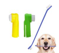 Brosse à dents pour chiens, jeu de plâtre à dents de chiot | Brosse à dents doigt pour chiens, brosse à dents pour animaux de compagnie Brüste à dents à doigt pour animaux de compagnie des sternes den