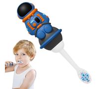 Brosse à dents pour enfant | Brosse à dents antidérapante avec poils doux, brosse à dents de nettoyage en forme d'astronaute de dessin animé pour la maison, l'école, le camping, les voyages