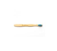 Brosse à dents pour enfants en bambou bleu ultra doux