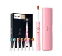 Brosse à dents sans fil rose + 5 modes et 8 conseils