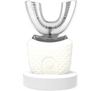 Brosse à dents sonique intelligente U-shape - moteur haute fréquence, silicone alimentaire, IPX7, 3 programmes, charge USB, optimisation de couverture 360° (Weiß)