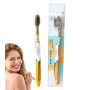 Brosse à dents souple | Nettoyant pour poils sensibles | Outil de voyage manuel | Brosse à dents douce pour soins des gencives | Nettoyeur de dents ergonomique léger avec nettoyage interdent pour un