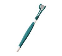 Brosse à dents souple pour chat - Brosse à dents à triple tête pour chien | Brosse à dents à trois côtés | Brosse à dents à poils doux | Brosse à dents anti-mauvaise pour chien | Brosse