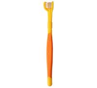 Brosse à dents souple pour chat - Brosse à dents à triple tête pour chien | Brosse à dents à trois côtés | Brosse à dents à poils doux | Brosse à dents anti-mauvaise pour chien | Brosse