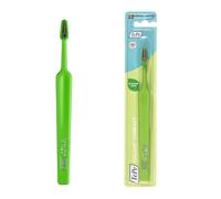 Brosse à dents TePe Colour Compacte, Extra-Souple, Verte, 1pc, brins souples pour un nettoyage efficace et en douceur, Brosse à dents Extra-Souple pour adultes et enfants.