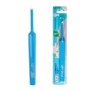 Brosse à dents TePe Compacte Tuft, 1pc, nettoyage précis des zones difficiles d'accès, brosse mono-touffe idéale pour le nettoyage des implants et des appareils dentaires.