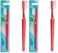 Brosse à dents TePe Denture Care pour prothèses, 1pc, permet un nettoyage efficace et précis des prothèses dentaires grâce à ses brins très longs et fermes. (Lot de 2)